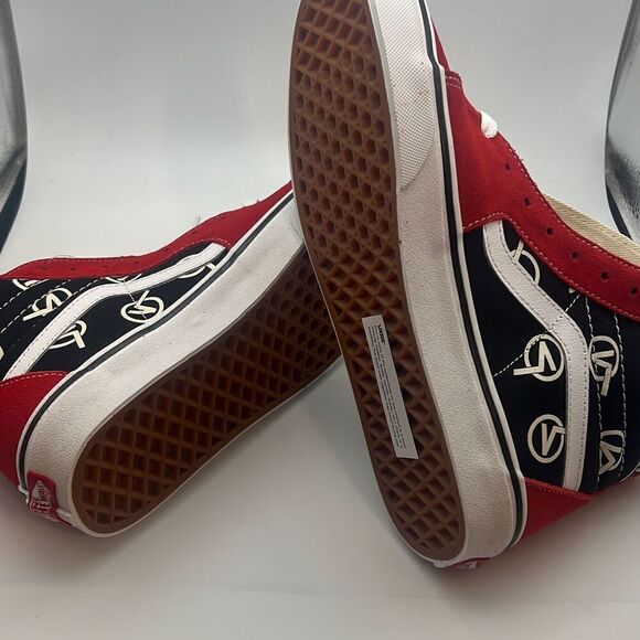 Vans Sk8-Hi circle V high top casual skate sneaker shoes Women's 8 | Men 6.5 NEW - Picture 5 of 6